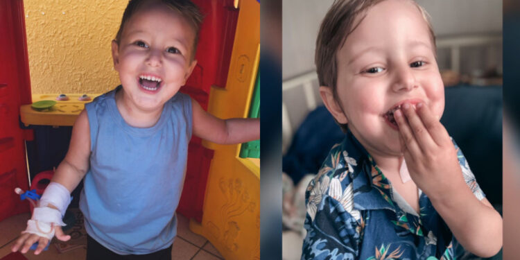 [Vídeo] Família de Jaraguá do Sul busca ajuda para tratamento do filho de dois anos com leucemia