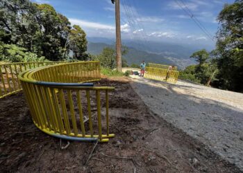 Grades de proteção estão sendo instaladas no Morro Boa Vista, em Jaraguá do Sul