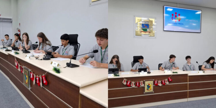 Vereadores Mirins de Guaramirim realizam última sessão ordinária