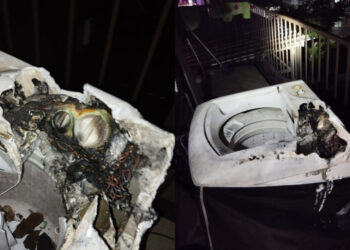 Máquina de lavar roupas provoca incêndio em Guaramirim