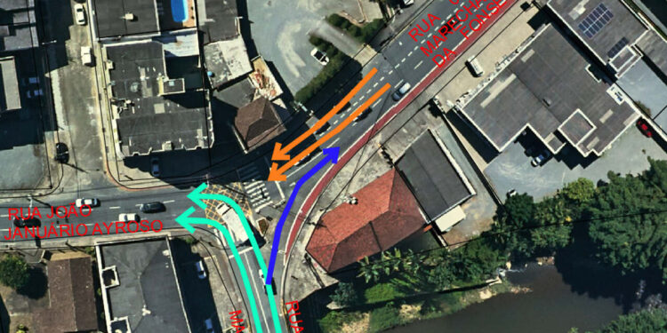 [Imagens] Trecho da Av. Marechal Deodoro, em Jaraguá do Sul, ficará em mão dupla