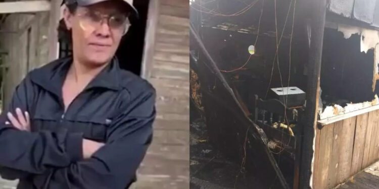 Ex-mulher de “Tiü França” morre 16 dias após atear fogo na casa em Rio do Sul