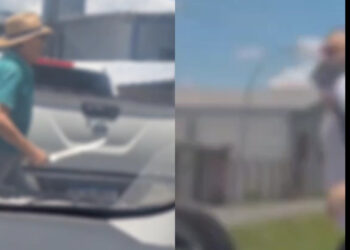 [Vídeo] Capacete x facão: briga de trânsito é registrada em Jaraguá do Sul