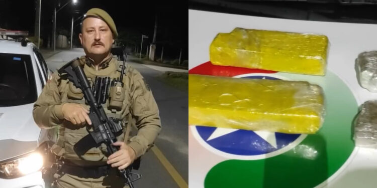 [Vídeo] Traficante é preso com mais de um quilo de maconha, em Jaraguá do Sul