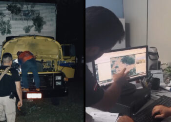 [Vídeo] Morador de Jaraguá do Sul cai em golpe e caminhão é recuperado no Paraguai