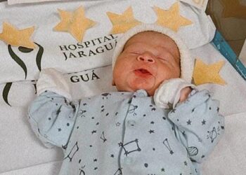 Davi é o primeiro bebê a nascer em 2025, em Jaraguá do Sul