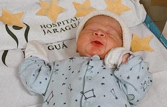 Davi é o primeiro bebê a nascer em 2025, em Jaraguá do Sul