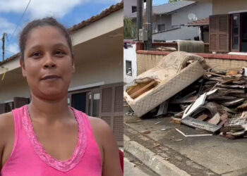 [Vídeo] Moradora de Guaramirim perde tudo com chuvas: “Cama, sofá, geladeira e máquina”