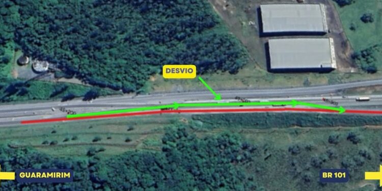 Trânsito da BR-280, em Guaramirim, terá alterações nesta semana