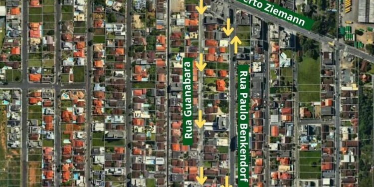 [Jaraguá] Ruas Guanabara e Paulo Benkendorf vão mudar de sentido