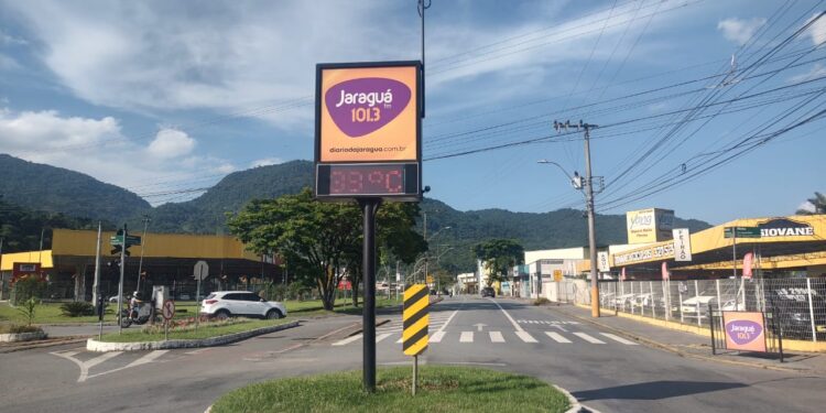 Jaraguá do Sul tem sensação térmica de 47°C