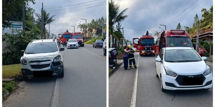 Acidente entre carro e moto mobiliza bombeiros em Massaranduba