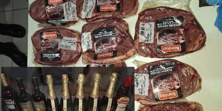 Homens são presos por furtarem 11 picanhas e bebidas em Jaraguá do Sul