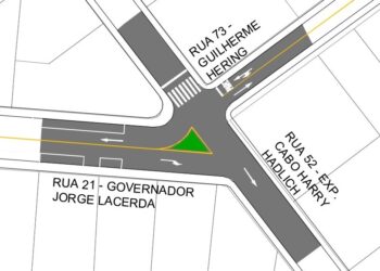 Prefeitura fará alteração em rua do Centro de Jaraguá do Sul