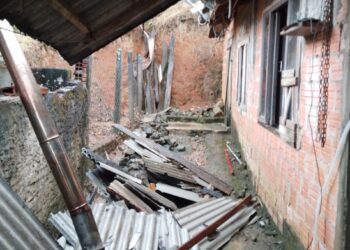 Corupá contabiliza estragos causados por temporal no fim da tarde de domingo (23)