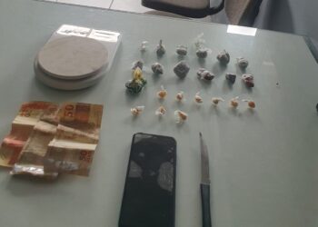 Jovem de 18 anos é preso por tráfico de drogas, na Corticeira, em Guaramirim