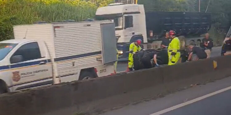 [Vídeo] Homem morre em acidente na BR-101, em Joinville