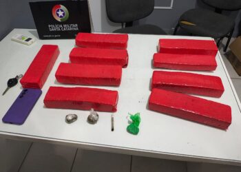 Casal é preso com mais de 6kg de maconha em Schroeder
