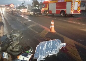 Homem morre após ser atingido por moto na BR-280