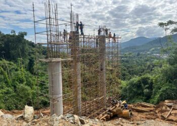 Elevados estão sendo construídos para dar acesso ao túnel duplo da BR-280, em Jaraguá do Sul