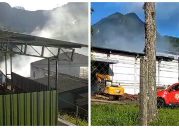 [Vídeo] Depois de 13h de trabalho e 280 mil litros de água, incêndio em empresa em Jaraguá é controlado