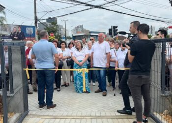 [Vídeo] Praça da Comunidade Luterana Apóstolo Pedro é inaugurada em Jaraguá do Sul