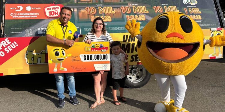 Morador de Guaramirim ganha apartamento e R$ 100 mil na Trimania