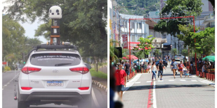 Carro da Apple é avistado em Jaraguá do Sul para coleta de imagens do Apple Maps