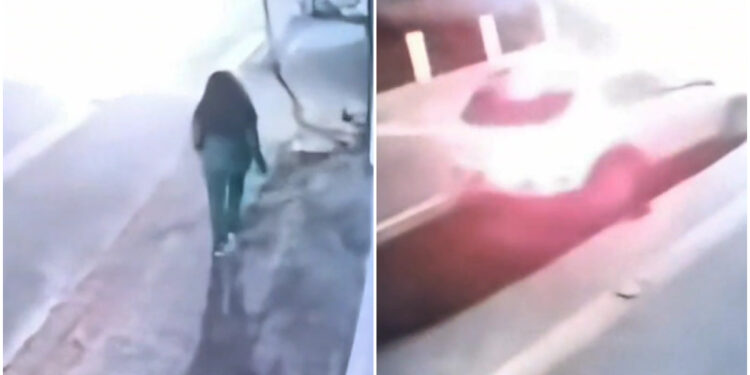 [Vídeo] Adolescente fica gravemente ferida após ser atingida por moto em Jaraguá do Sul