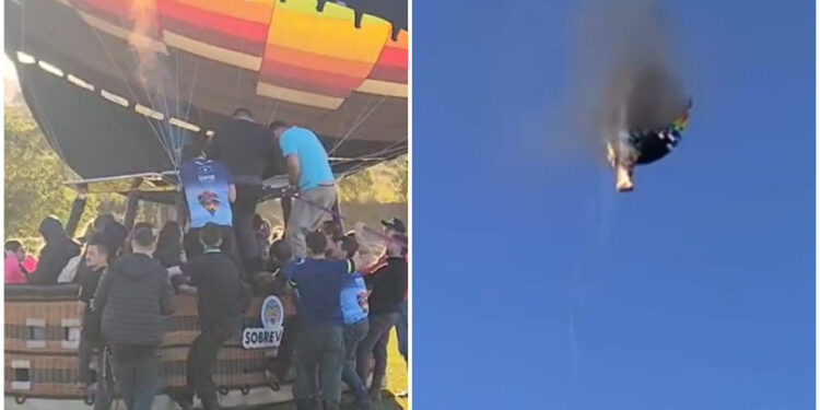 Casal de Jaraguá do Sul estava em balão que caiu em Praia Grande: “O piloto nos salvou”