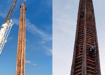 Maior fogueira do Sul do Brasil está aberta para visitação em São João do Itaperiú