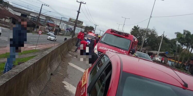 [Urgente] Homem morre em acidente na BR-280, em Guaramirim