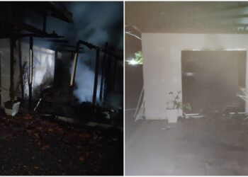 Incêndio destrói residência em Guaramirim