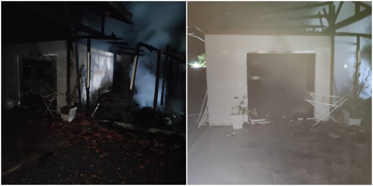 Incêndio destrói residência em Guaramirim