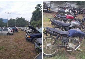 Detran promove leilão de 39 veículos e 14 motos em Jaraguá do Sul