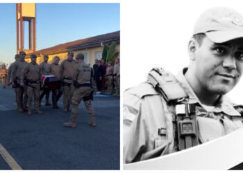 [Vídeo] 14º Batalhão presta última homenagem ao Cabo PM Freitas