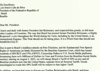 Trump envia carta a Lula e anuncia tarifa de 50% a produto brasileiro