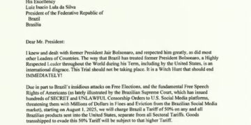 Trump envia carta a Lula e anuncia tarifa de 50% a produto brasileiro