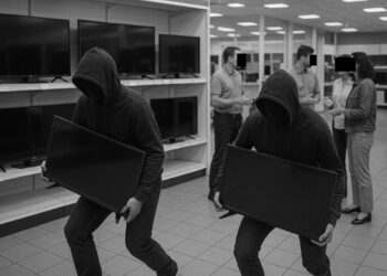 Grupo furta TVs de loja no Centro de Jaraguá do Sul