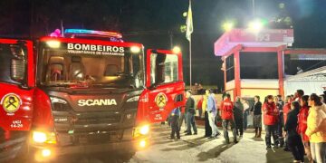 [Vídeo] Bombeiros Voluntários de Guaramirim recebem novo caminhão de combate a incêndios