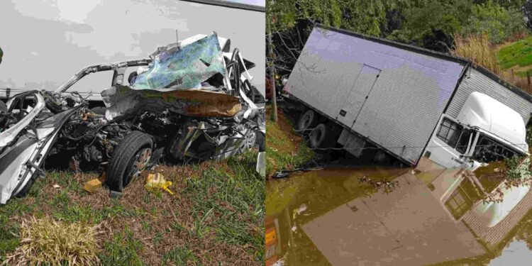 Três pessoas morrem em acidente na BR-282, em SC