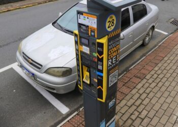 Taxa de Pós-Utilização do estacionamento rotativo de Jaraguá do Sul entra em vigor na segunda