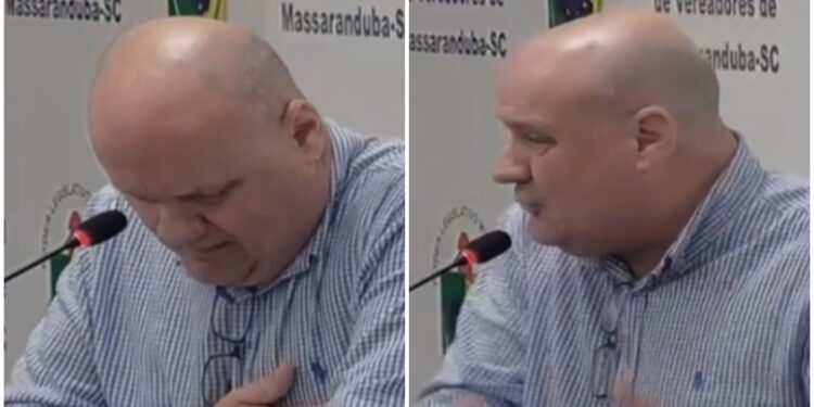 [Vídeo] Vereador de Massaranduba passa mal durante sessão