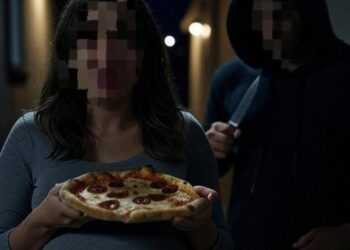 Mulher grávida é roubada por homem com faca enquanto pegava pizza em Jaraguá do Sul