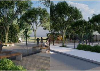 [Fotos] Praça Cantalício Érico Flores, no Centro de Guaramirim, passará por revitalização completa