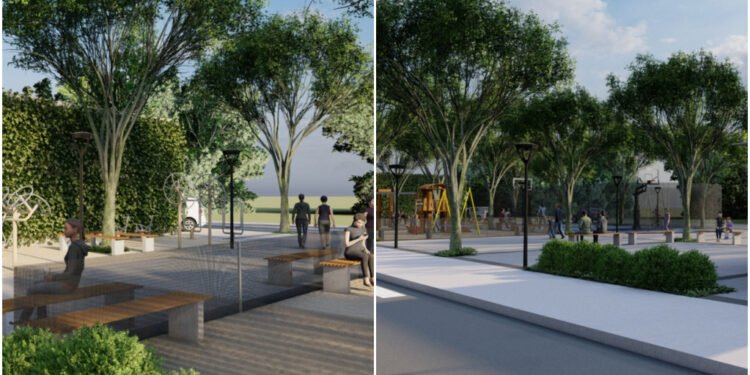 [Fotos] Praça Cantalício Érico Flores, no Centro de Guaramirim, passará por revitalização completa