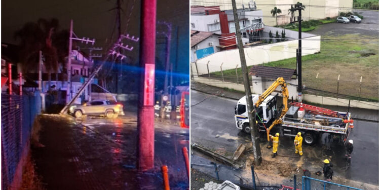Acidente compromete abastecimento em Guaramirim
