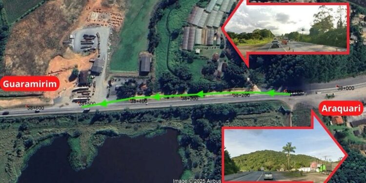 Desvio provisório é liberado em trecho da BR-280, em Araquari