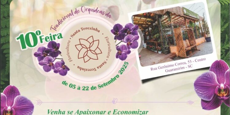 Floricultura Santa Terezinha realiza 10ª Feira de Orquídeas em Guaramirim