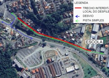 Interdição parcial de um trecho da Rua Waldemar Rau, em Jaraguá do Sul